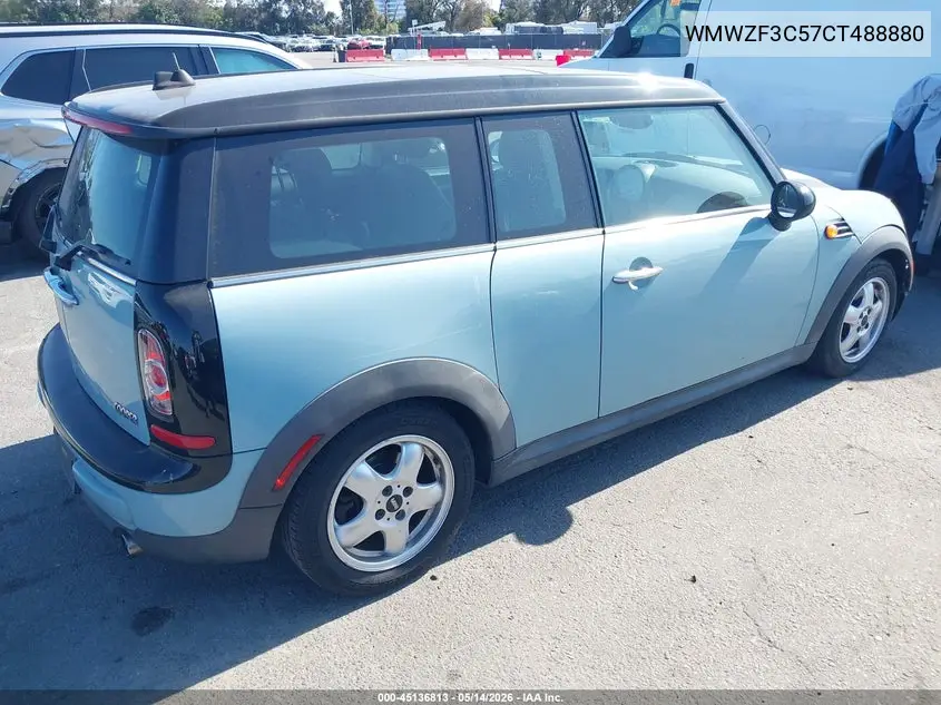 2012 Mini Cooper Clubman VIN: WMWZF3C57CT488880 Lot: 45136813
