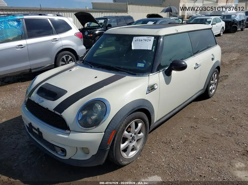 2012 Mini Cooper S Clubman VIN: WMWZG3C51CTY37612 Lot: 45167029