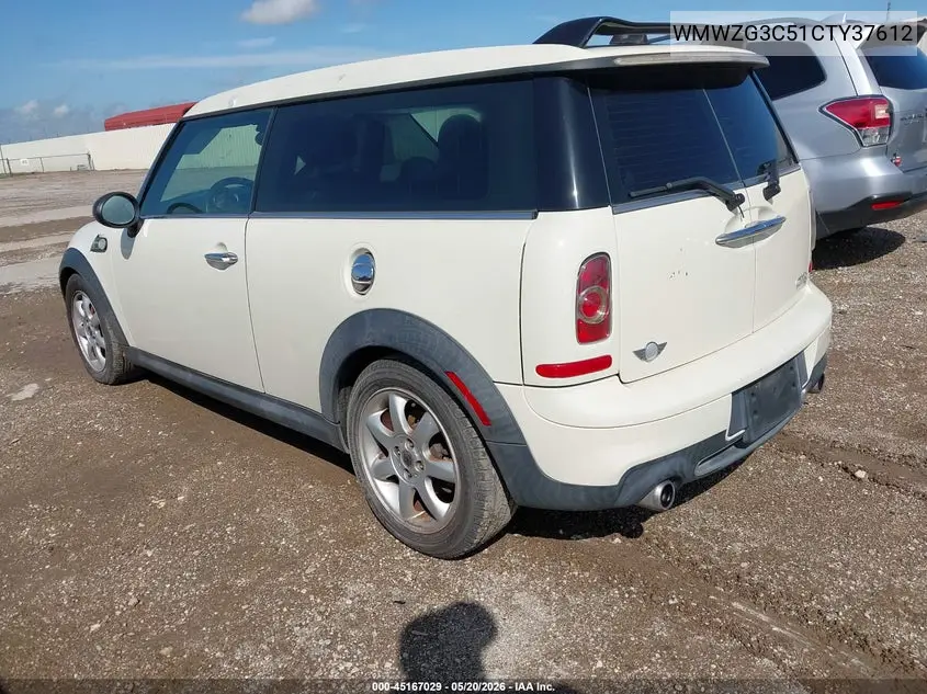 2012 Mini Cooper S Clubman VIN: WMWZG3C51CTY37612 Lot: 45167029