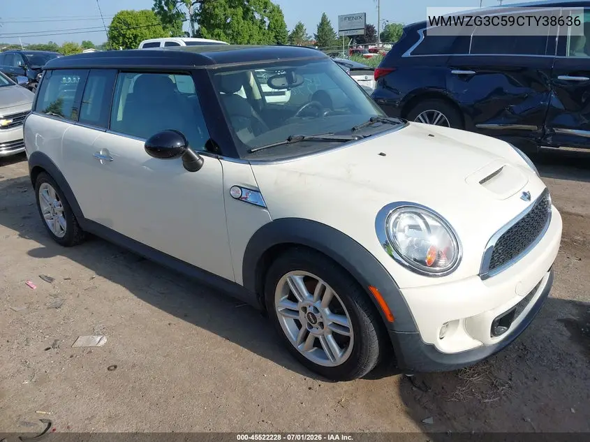 2012 Mini Cooper S Clubman VIN: WMWZG3C59CTY38636 Lot: 45522228