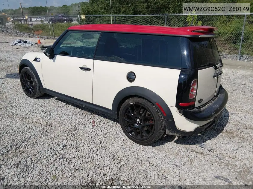 2012 Mini John Cooper Works Clubman VIN: WMWZG9C52CTZ80149 Lot: 45530860