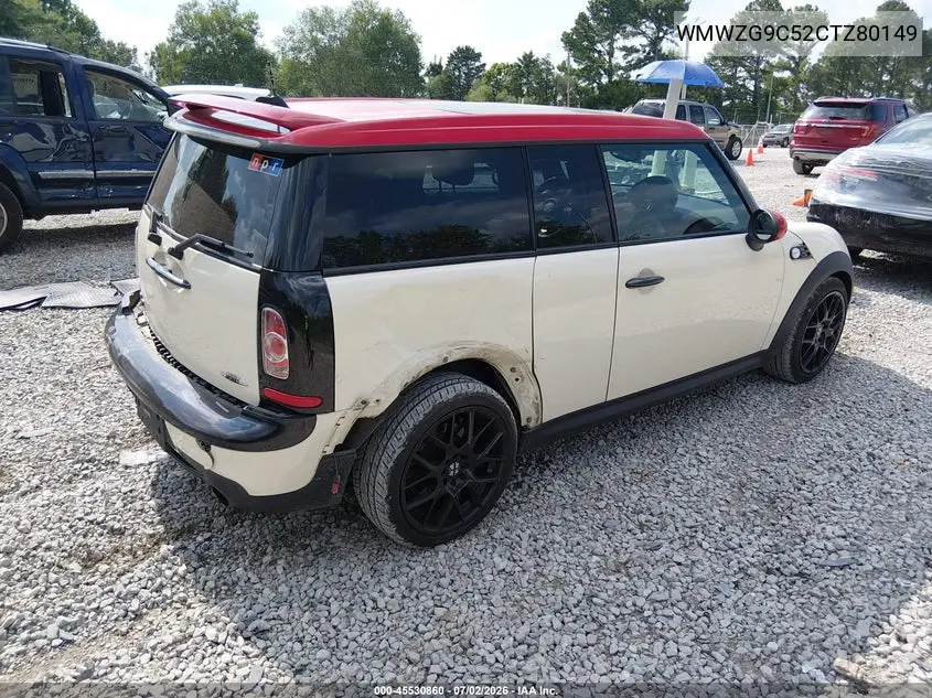 2012 Mini John Cooper Works Clubman VIN: WMWZG9C52CTZ80149 Lot: 45530860