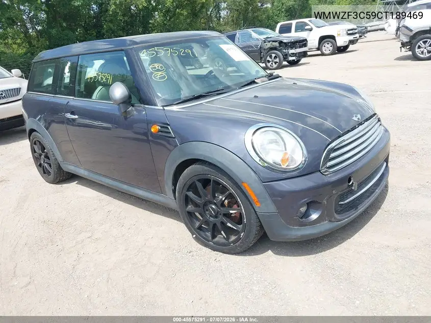 2012 Mini Cooper Clubman VIN: WMWZF3C59CT189469 Lot: 45575291