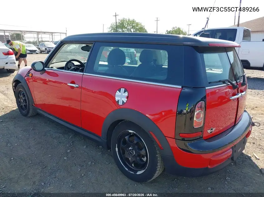 2012 Mini Cooper Clubman VIN: WMWZF3C55CT489266 Lot: 45649963