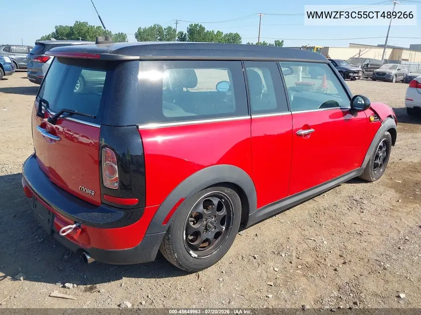 2012 Mini Cooper Clubman VIN: WMWZF3C55CT489266 Lot: 45649963