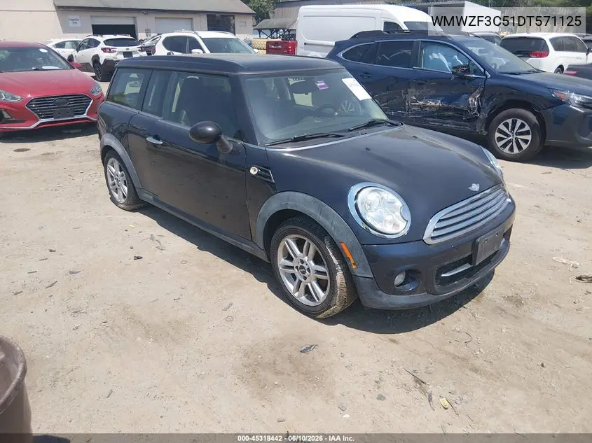 2013 Mini Clubman Cooper VIN: WMWZF3C51DT571125 Lot: 45318442