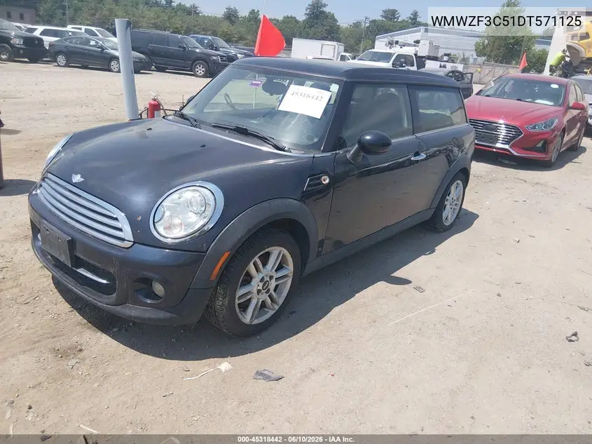2013 Mini Clubman Cooper VIN: WMWZF3C51DT571125 Lot: 45318442