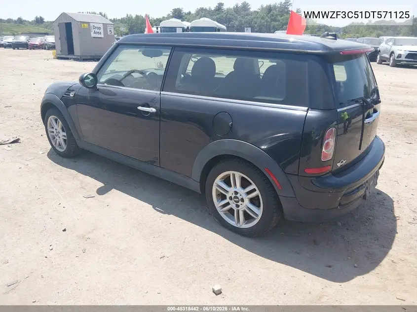 2013 Mini Clubman Cooper VIN: WMWZF3C51DT571125 Lot: 45318442