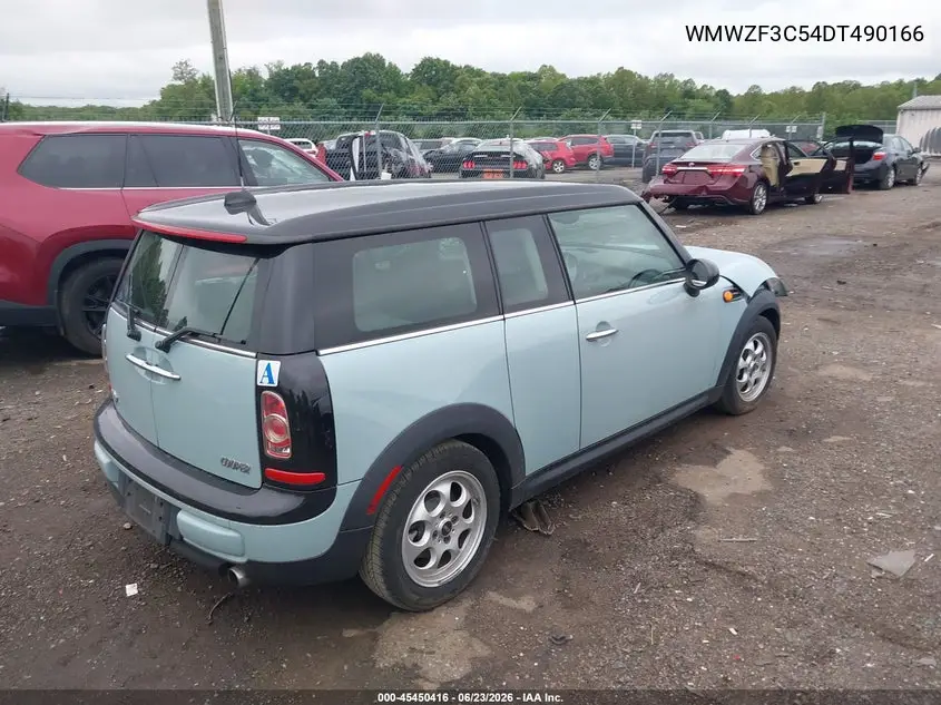 2013 Mini Clubman Cooper VIN: WMWZF3C54DT490166 Lot: 45450416