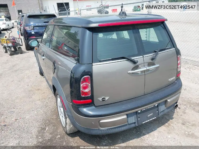 2014 Mini Clubman Cooper VIN: WMWZF3C52ET492547 Lot: 42485599