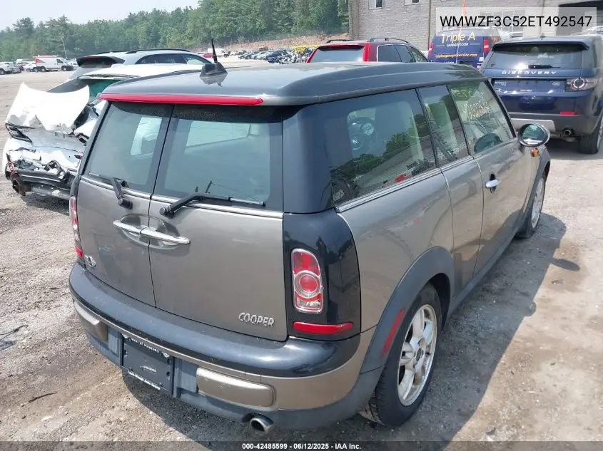 2014 Mini Clubman Cooper VIN: WMWZF3C52ET492547 Lot: 42485599