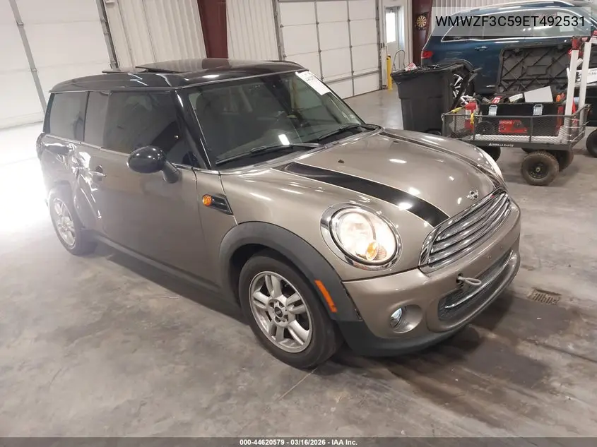 2014 Mini Clubman Cooper VIN: WMWZF3C59ET492531 Lot: 44620579