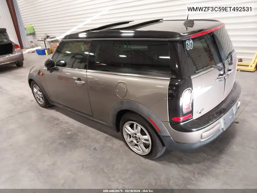 2014 Mini Clubman Cooper VIN: WMWZF3C59ET492531 Lot: 44620579