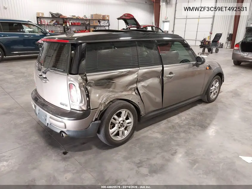 2014 Mini Clubman Cooper VIN: WMWZF3C59ET492531 Lot: 44620579