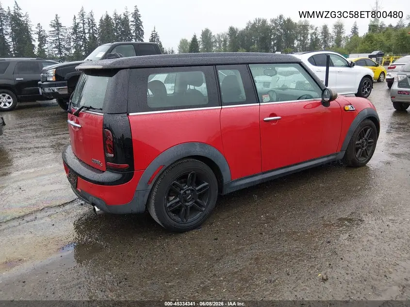 2014 Mini Clubman Cooper S VIN: WMWZG3C58ET800480 Lot: 45334341