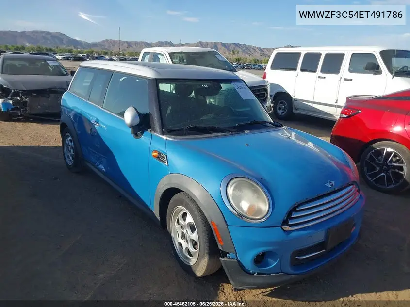 2014 Mini Clubman Cooper VIN: WMWZF3C54ET491786 Lot: 45462105