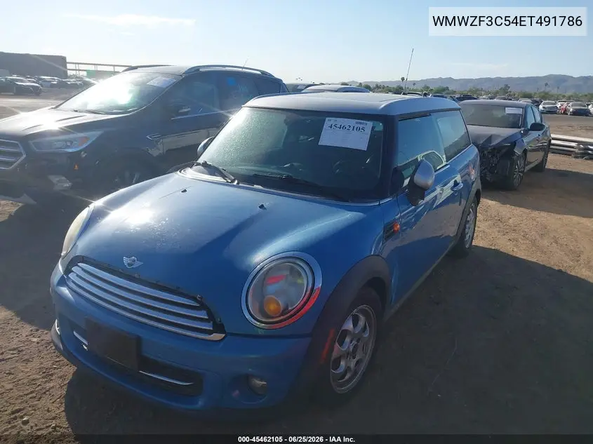 2014 Mini Clubman Cooper VIN: WMWZF3C54ET491786 Lot: 45462105