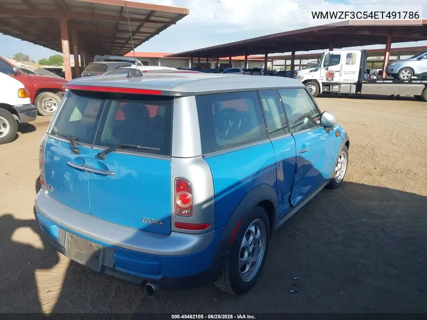 2014 Mini Clubman Cooper VIN: WMWZF3C54ET491786 Lot: 45462105