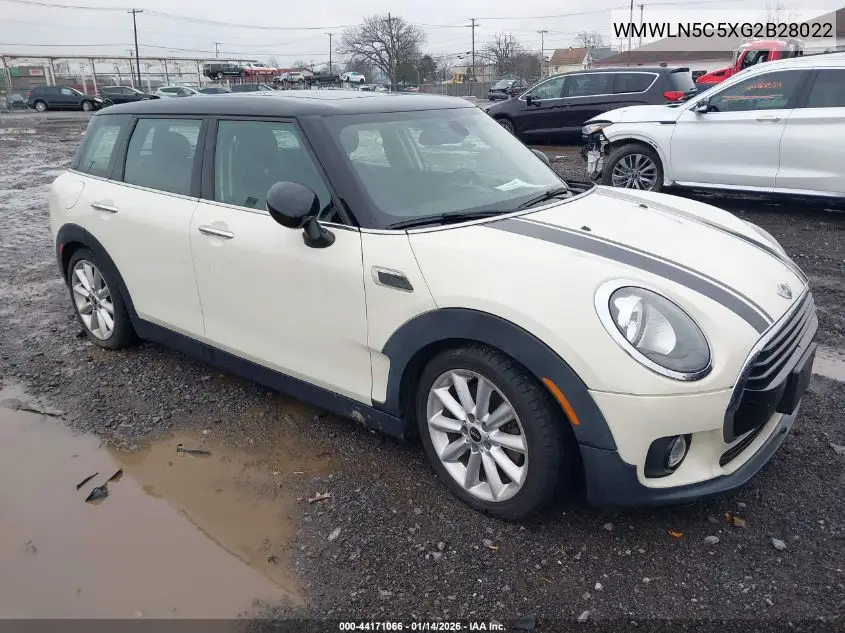 2016 Mini Clubman Cooper VIN: WMWLN5C5XG2B28022 Lot: 44171066