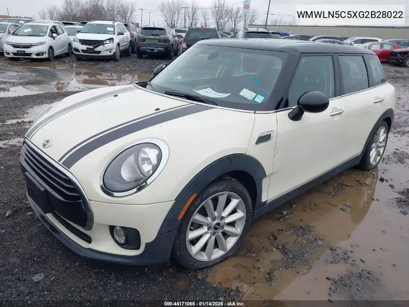 2016 Mini Clubman Cooper VIN: WMWLN5C5XG2B28022 Lot: 44171066
