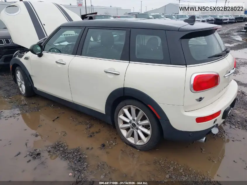 2016 Mini Clubman Cooper VIN: WMWLN5C5XG2B28022 Lot: 44171066