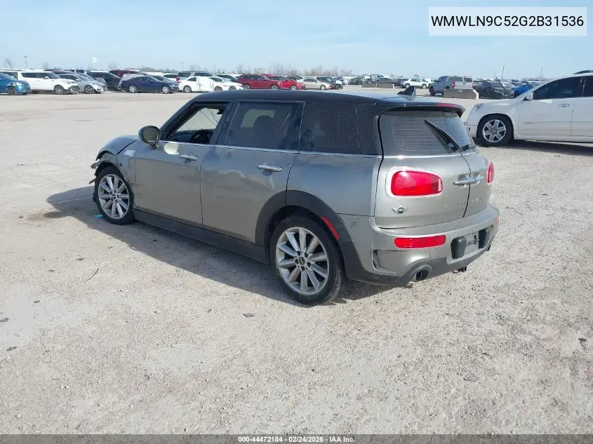 2016 Mini Clubman Cooper S VIN: WMWLN9C52G2B31536 Lot: 44472184