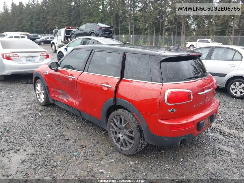 2016 Mini Clubman Cooper VIN: WMWLN5C50G2E06765 Lot: 45133107