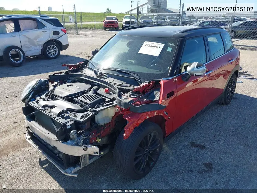 2016 Mini Clubman Cooper VIN: WMWLN5C5XG2B35102 Lot: 45280003