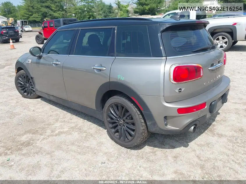 2016 Mini Clubman Cooper S VIN: WMWLN9C54G2E16254 Lot: 45358575