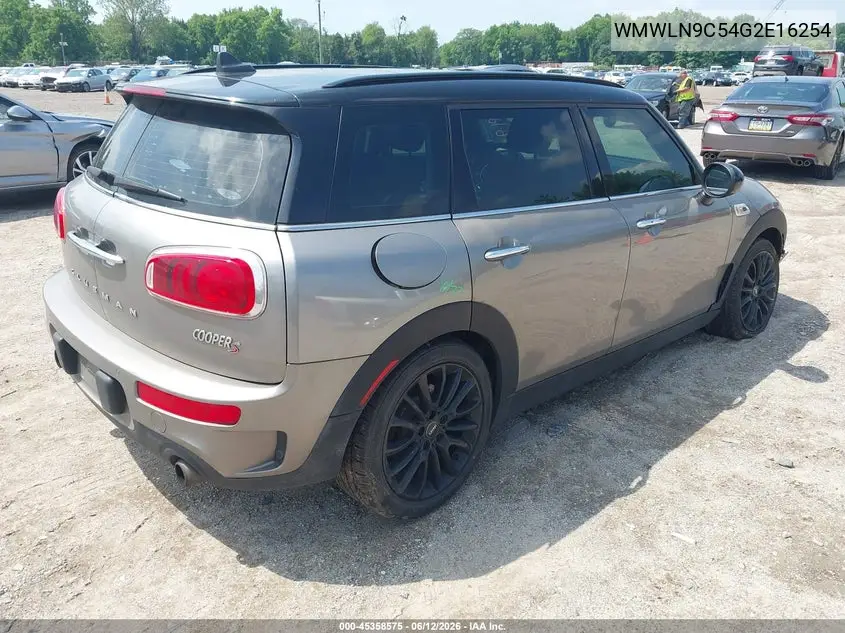2016 Mini Clubman Cooper S VIN: WMWLN9C54G2E16254 Lot: 45358575