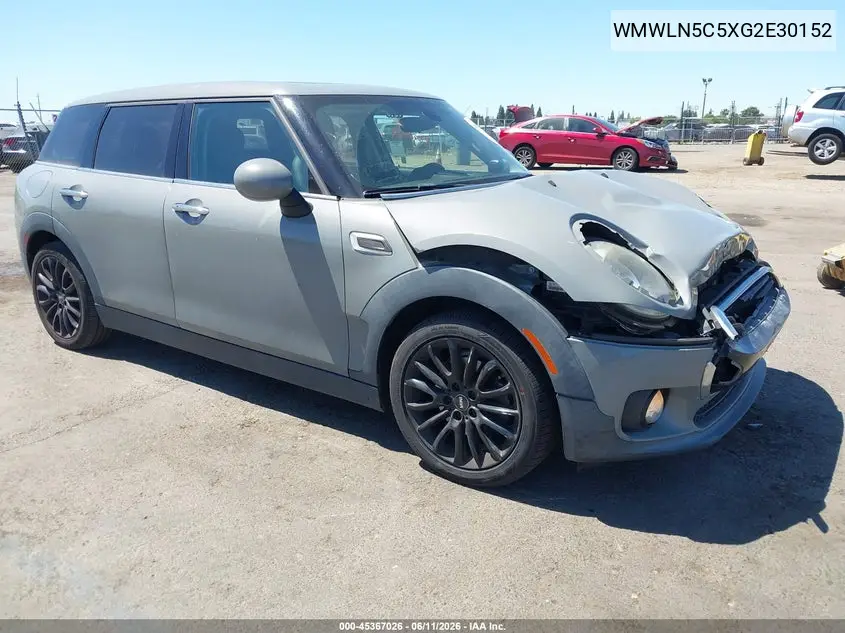 2016 Mini Clubman Cooper VIN: WMWLN5C5XG2E30152 Lot: 45367026