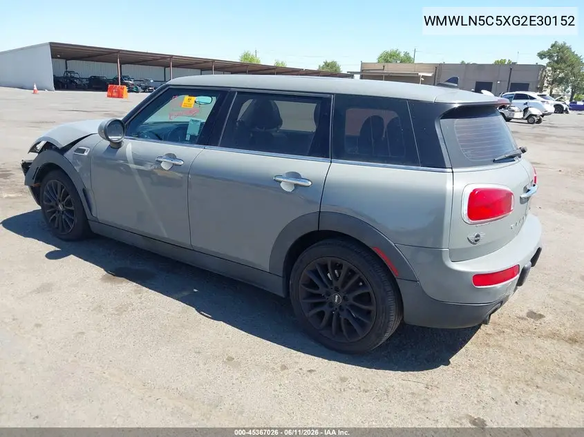 2016 Mini Clubman Cooper VIN: WMWLN5C5XG2E30152 Lot: 45367026