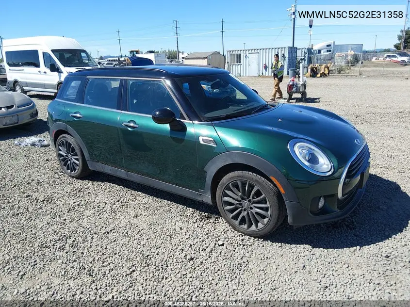 2016 Mini Clubman Cooper VIN: WMWLN5C52G2E31358 Lot: 45386257