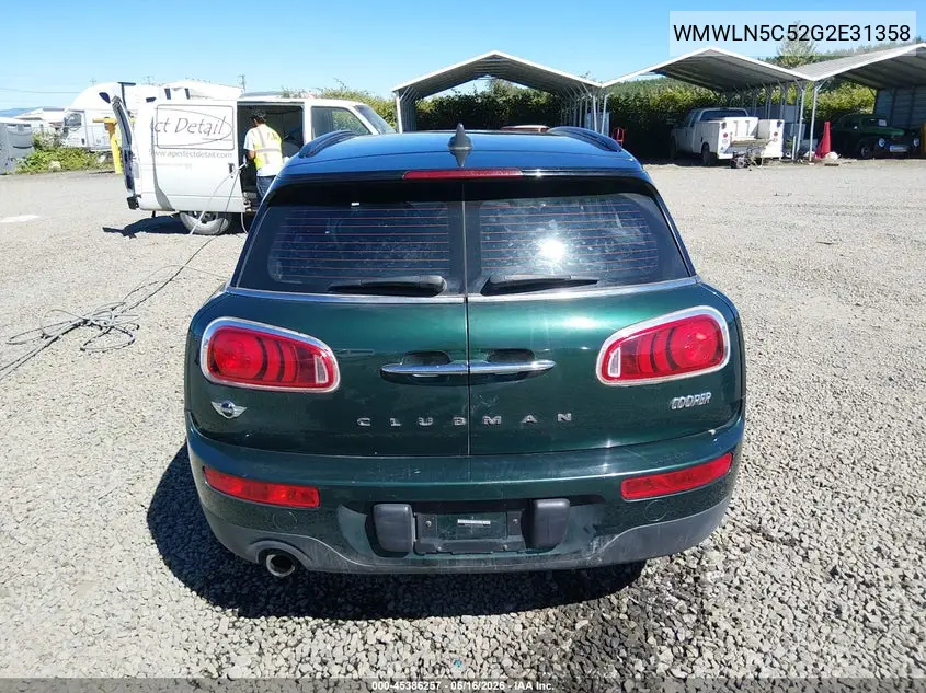 2016 Mini Clubman Cooper VIN: WMWLN5C52G2E31358 Lot: 45386257