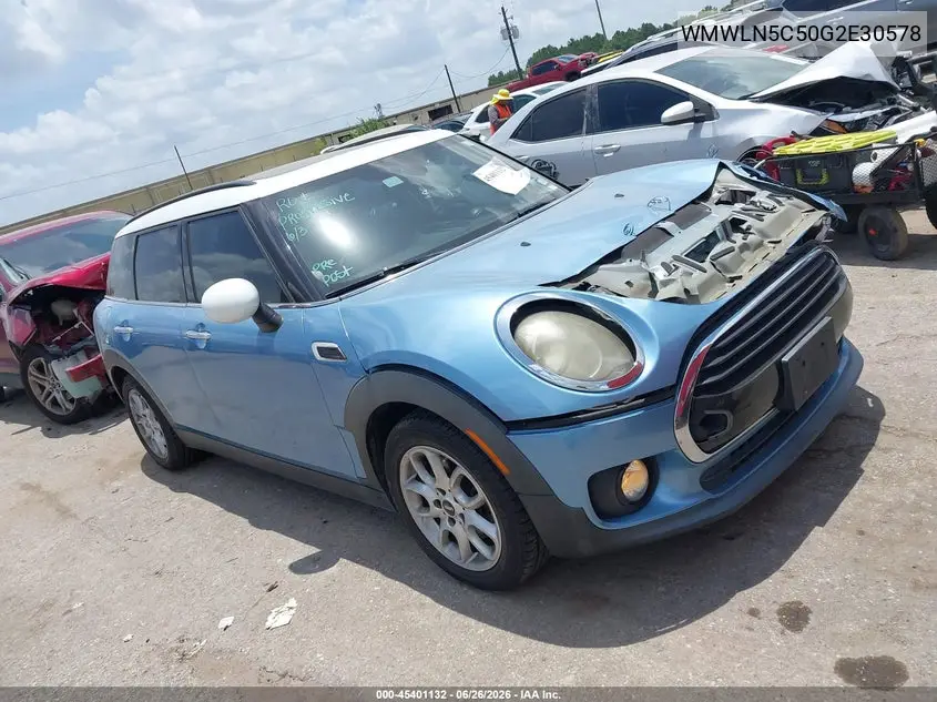 2016 Mini Clubman Cooper VIN: WMWLN5C50G2E30578 Lot: 45401132