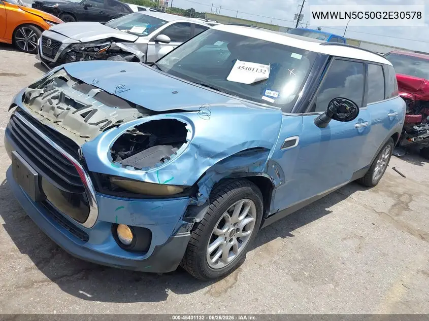 2016 Mini Clubman Cooper VIN: WMWLN5C50G2E30578 Lot: 45401132