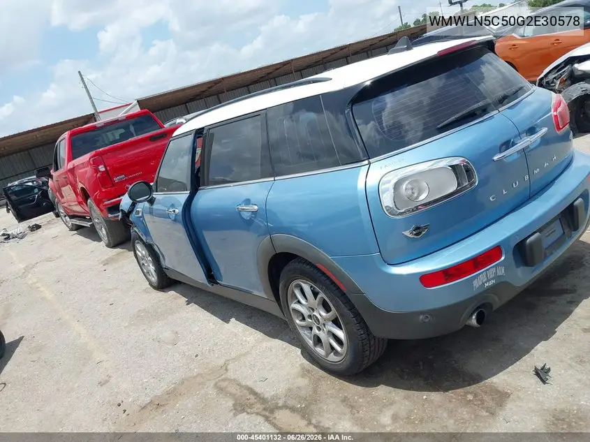2016 Mini Clubman Cooper VIN: WMWLN5C50G2E30578 Lot: 45401132