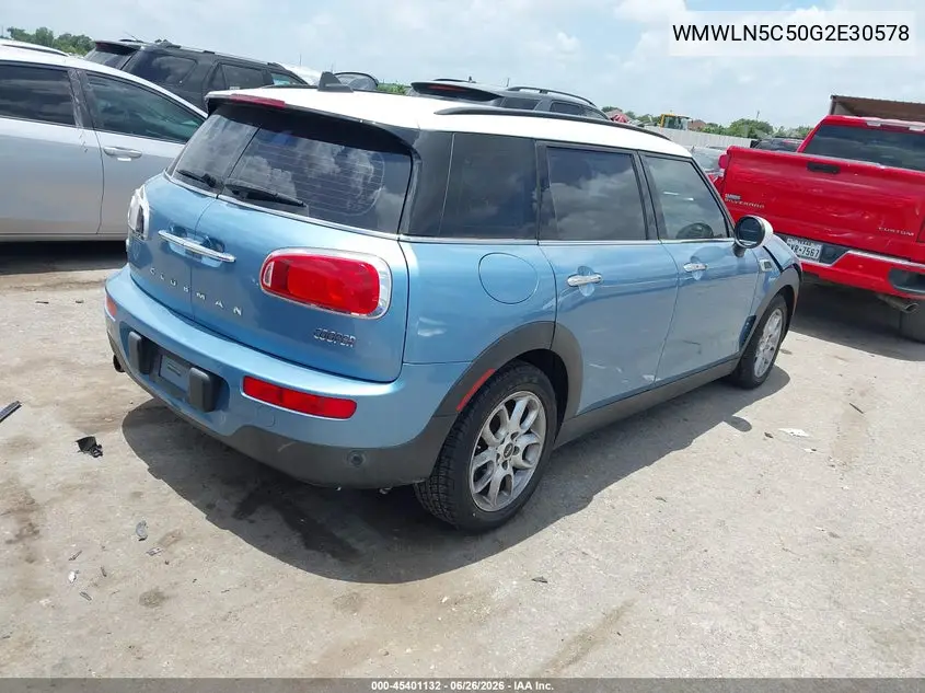 2016 Mini Clubman Cooper VIN: WMWLN5C50G2E30578 Lot: 45401132