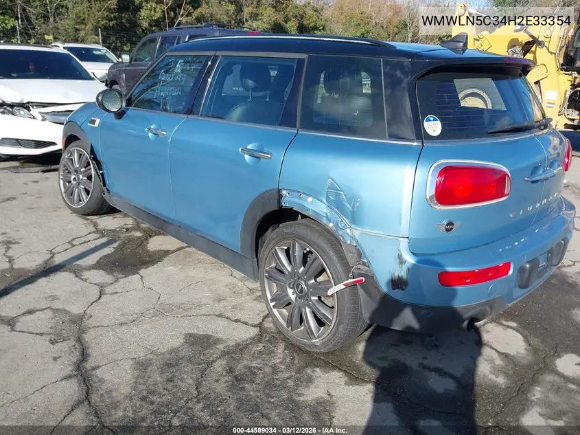 2017 Mini Clubman Cooper VIN: WMWLN5C34H2E33354 Lot: 44589034
