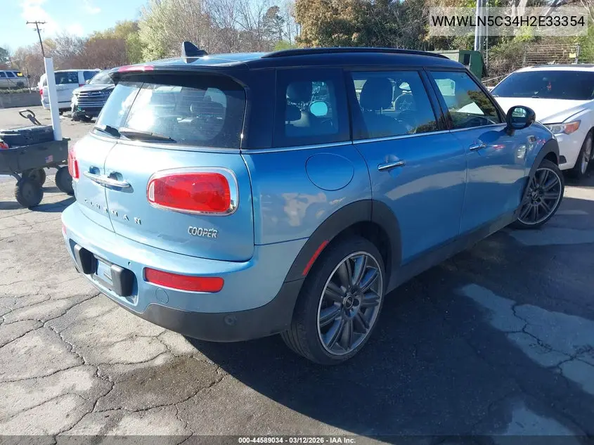2017 Mini Clubman Cooper VIN: WMWLN5C34H2E33354 Lot: 44589034