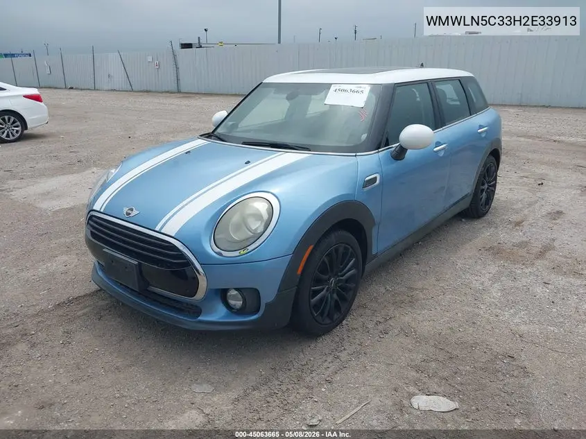 2017 Mini Clubman Cooper VIN: WMWLN5C33H2E33913 Lot: 45063665
