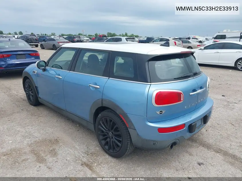 2017 Mini Clubman Cooper VIN: WMWLN5C33H2E33913 Lot: 45063665