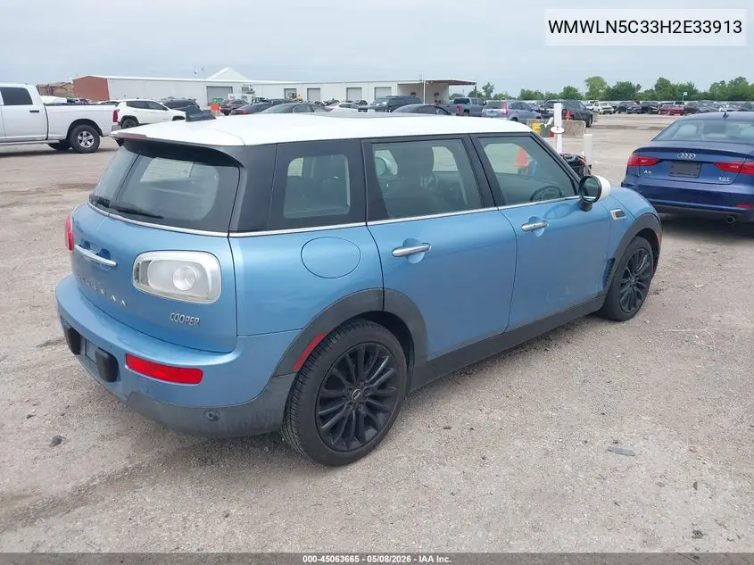 2017 Mini Clubman Cooper VIN: WMWLN5C33H2E33913 Lot: 45063665