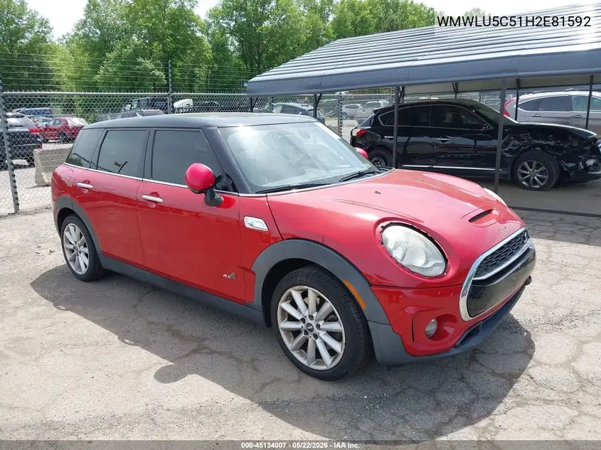 2017 Mini Clubman Cooper S VIN: WMWLU5C51H2E81592 Lot: 45134007
