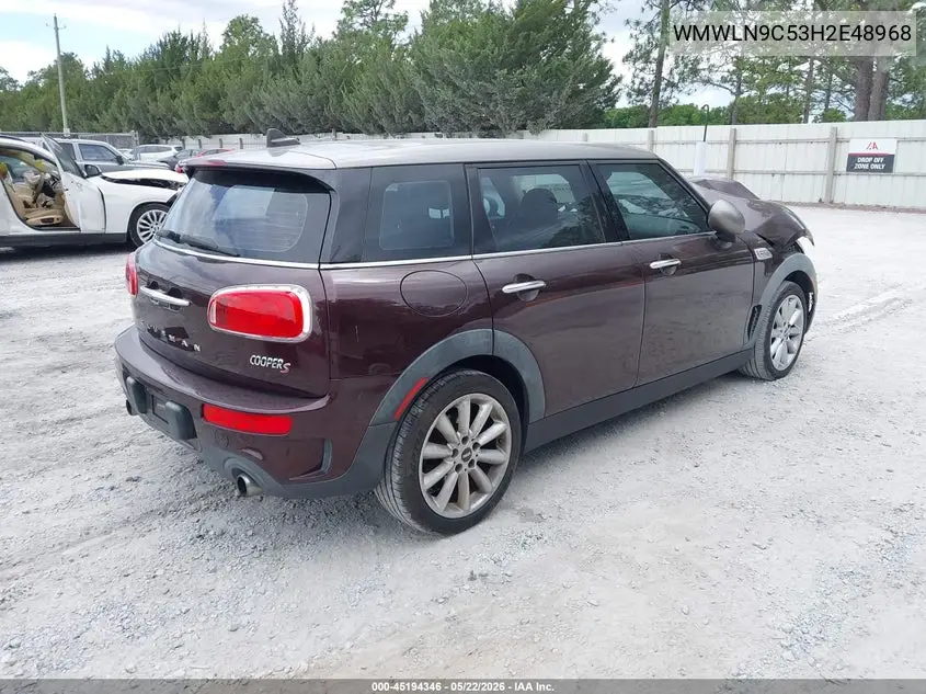 2017 Mini Clubman Cooper S VIN: WMWLN9C53H2E48968 Lot: 45194346