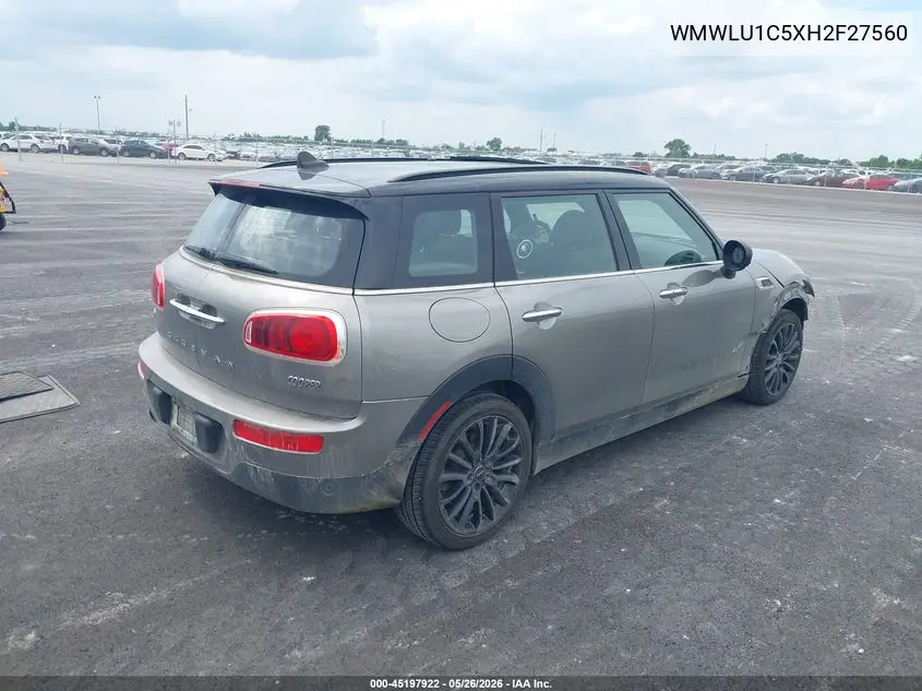 2017 Mini Clubman Cooper VIN: WMWLU1C5XH2F27560 Lot: 45197922