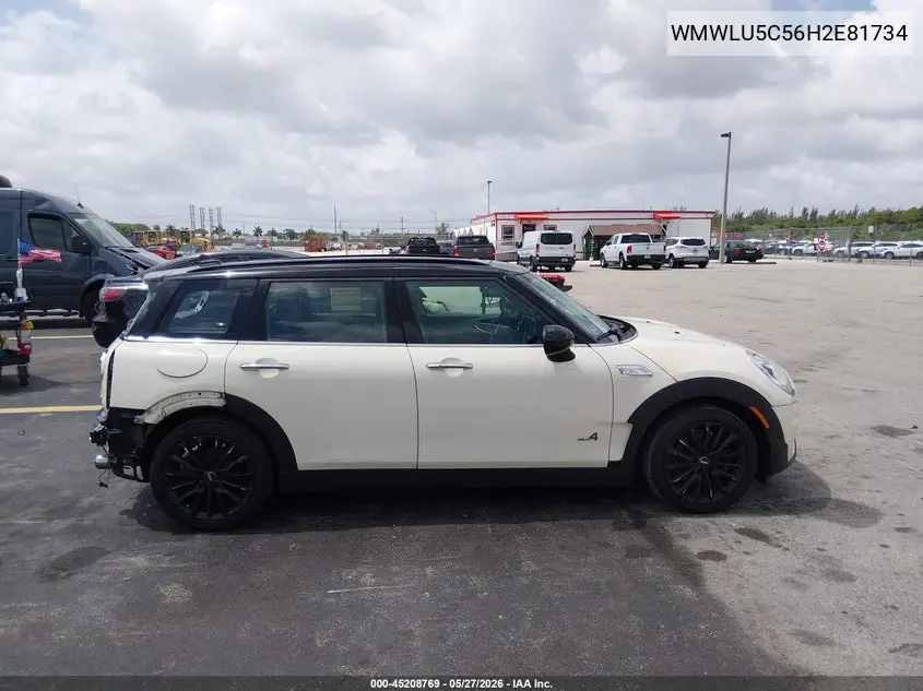 2017 Mini Clubman Cooper S VIN: WMWLU5C56H2E81734 Lot: 45208769