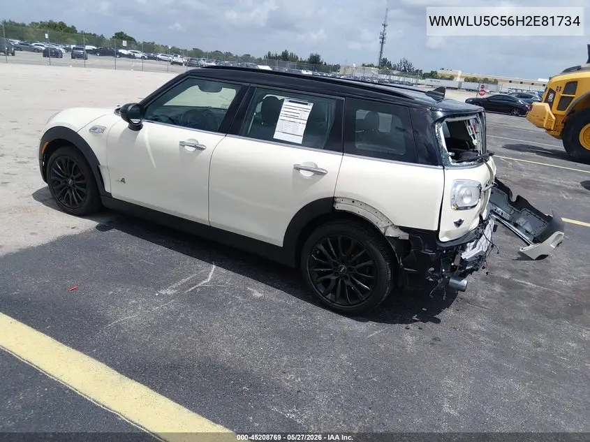 2017 Mini Clubman Cooper S VIN: WMWLU5C56H2E81734 Lot: 45208769