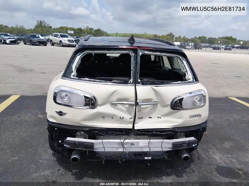 2017 Mini Clubman Cooper S VIN: WMWLU5C56H2E81734 Lot: 45208769