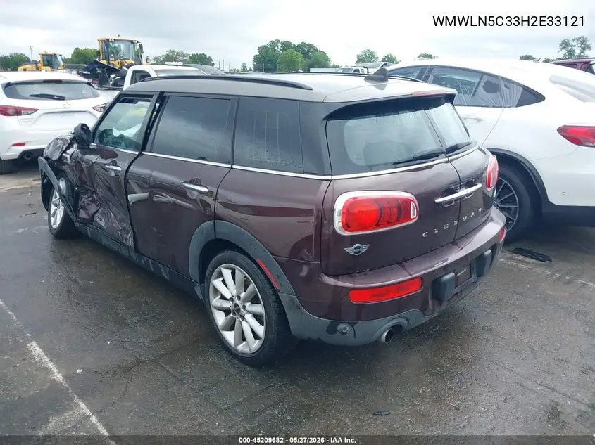 2017 Mini Clubman Cooper VIN: WMWLN5C33H2E33121 Lot: 45209682